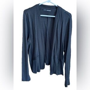 Maurices black w/ small white polka dot stretchy blazer, 2XL dressy comfortable